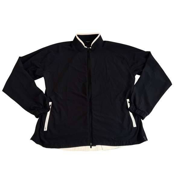 Kenneth Cole Other - Kenneth Cole Black Reflective Golf Jacket Windbreaker Men's‎ Size XL